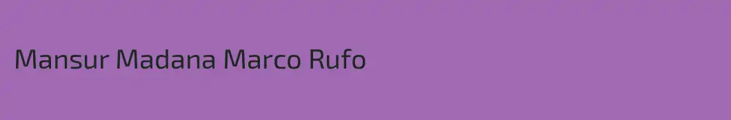Mansur Madana Marco Rufo
